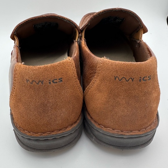 Wolverine Men’s ics Leather Slip On Loafer Shoes Size 11.5EW ecoOrthoLite Brown - Picture 5 of 7